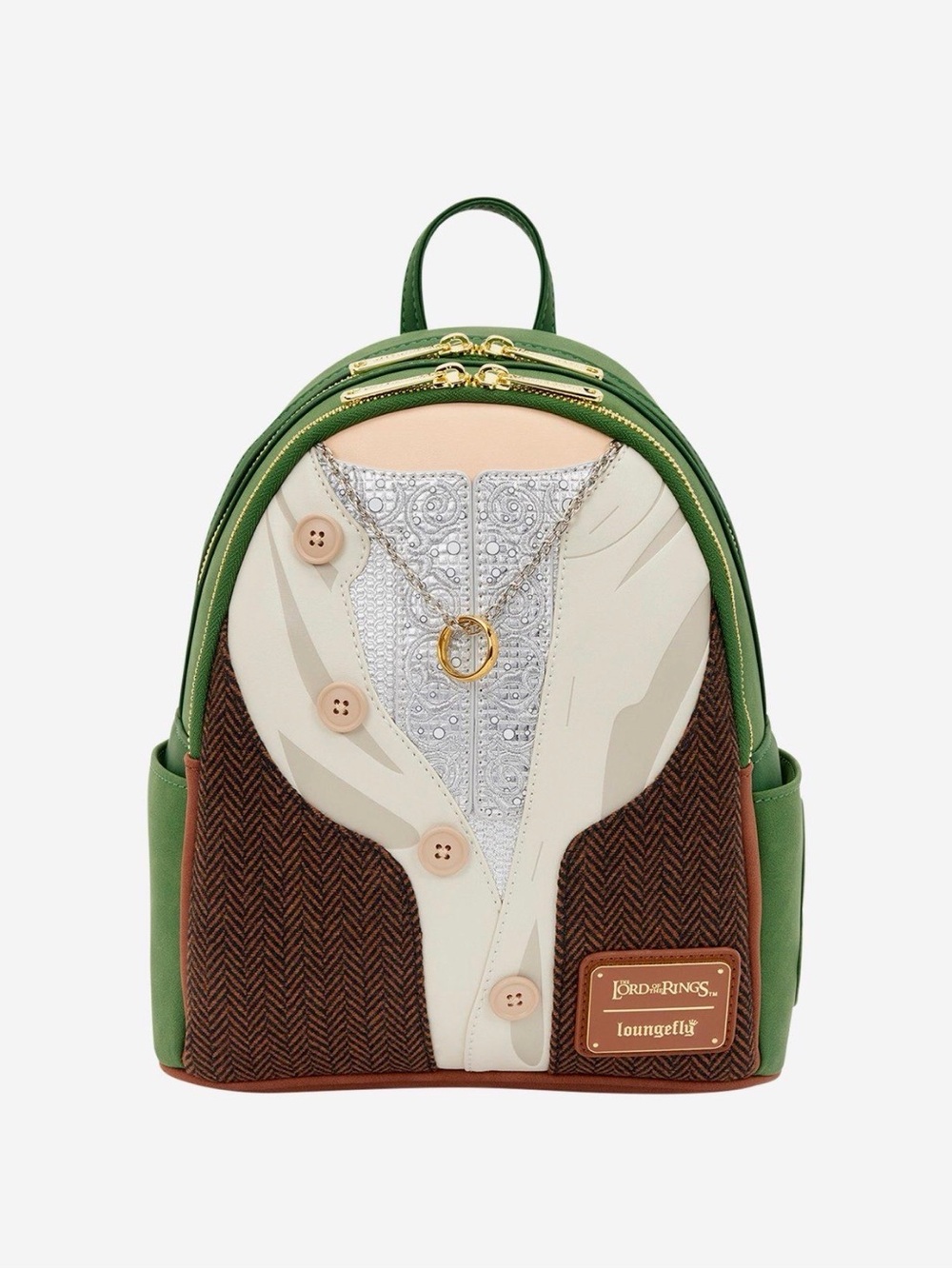 New Loungefly The Lord of The Rings Frodo Mithril Figural Mini Backpack